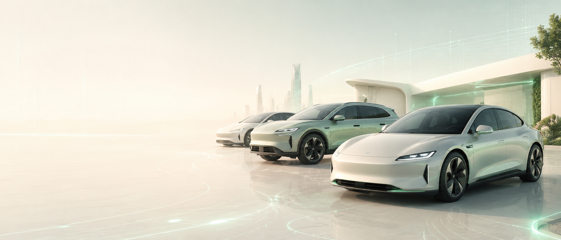 Modern dealership vehicle managed by HiPaaS AI agents